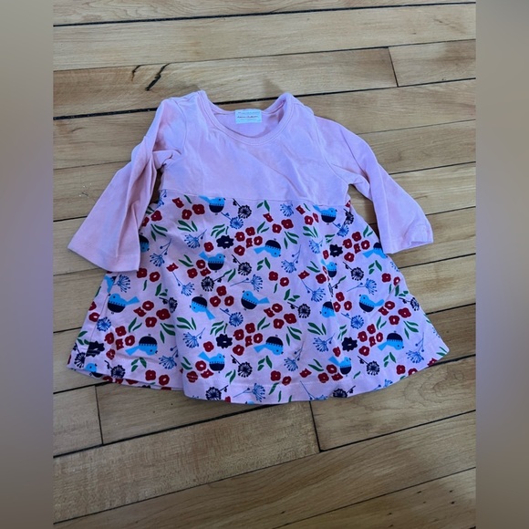 Hanna Andersson Other - Hanna Andersson Floral Pink and blue bird patterned Kids Dress